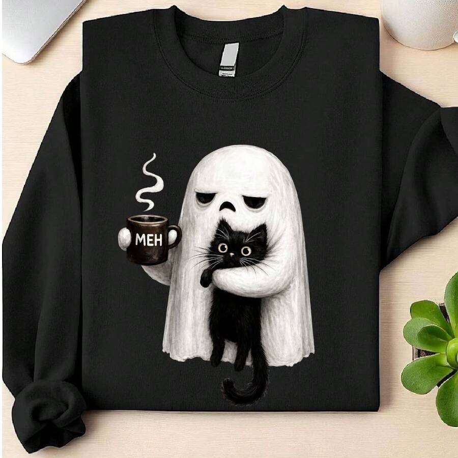 Ghost Cat Sweatshirt