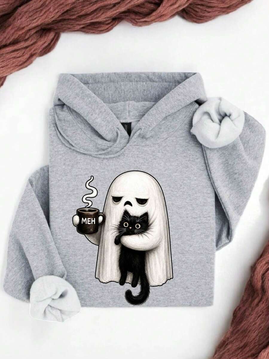 Ghost Cat Hoodie