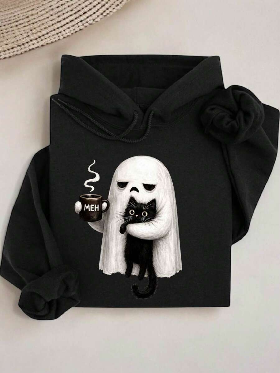 Ghost Cat Hoodie