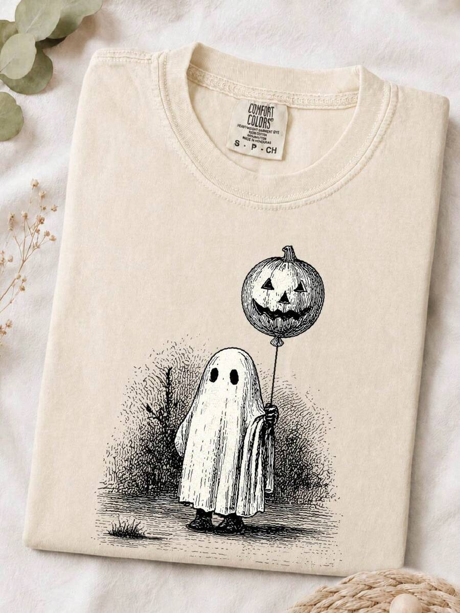Horror Ghost Halloween T-Shirt