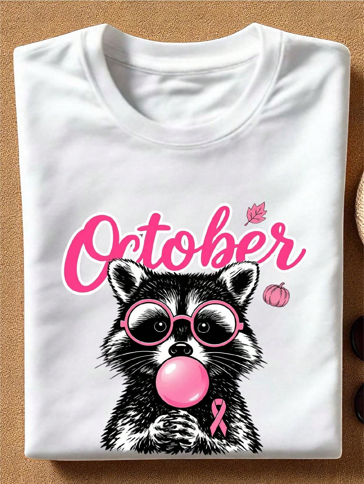 October Raccoon Cancer T-Shirt