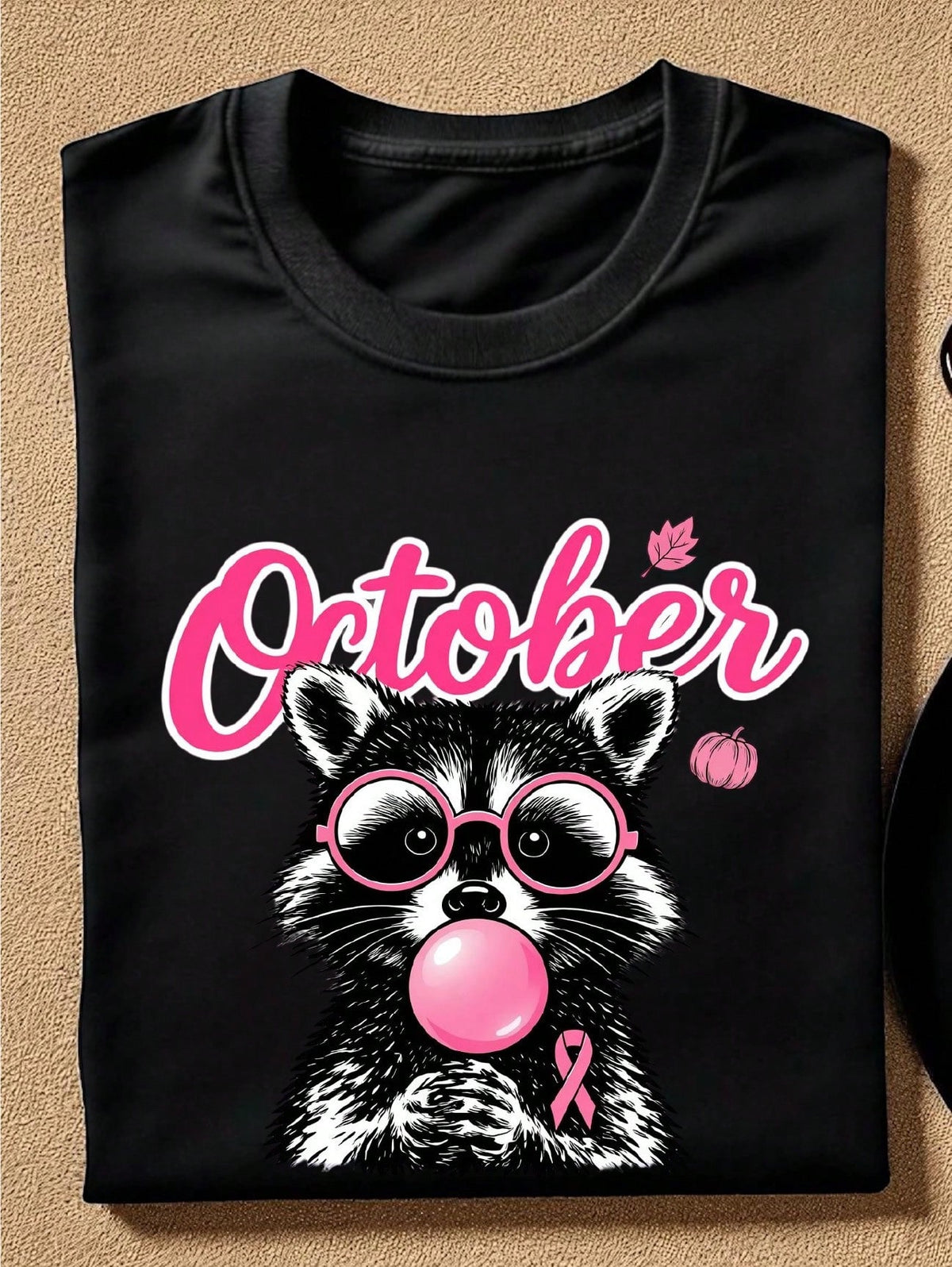 October Raccoon Cancer T-Shirt