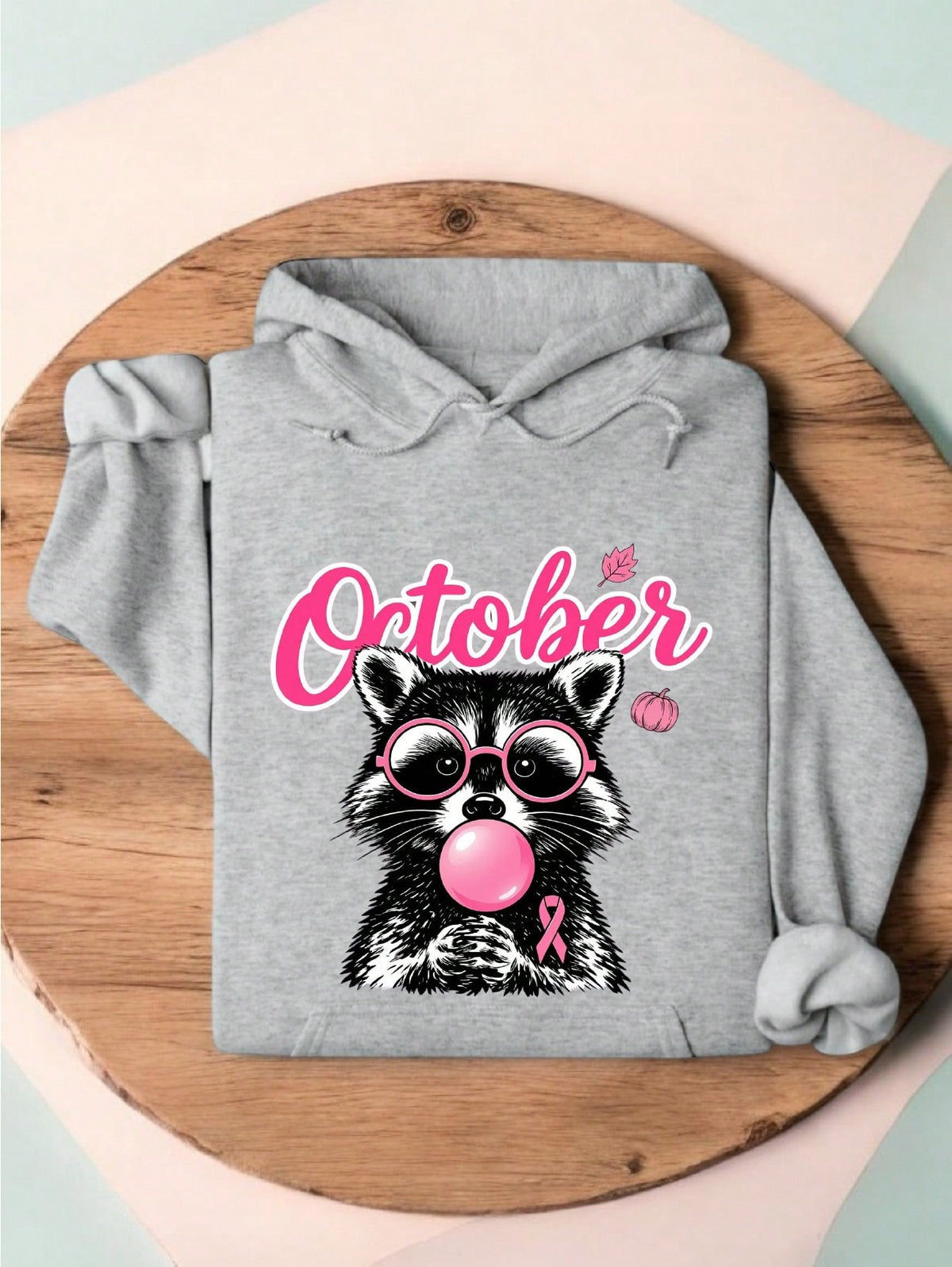 October Raccoon Cancer Hoodie