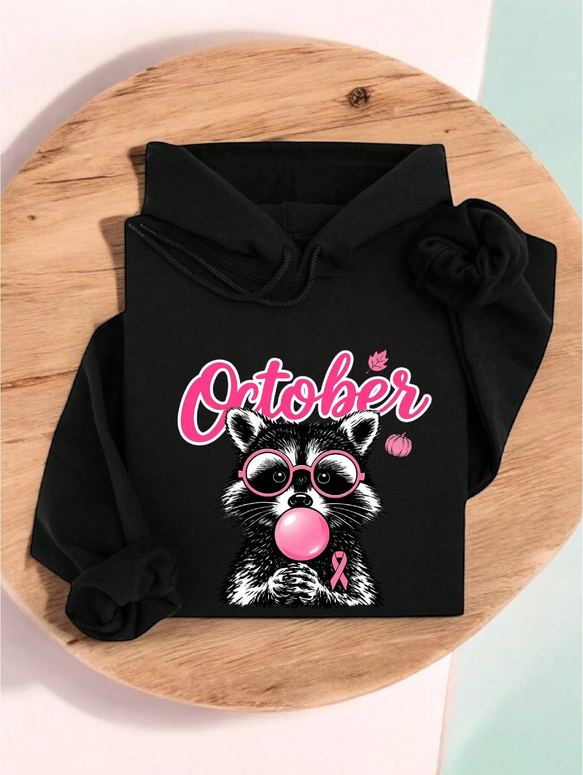 October Raccoon Cancer Hoodie