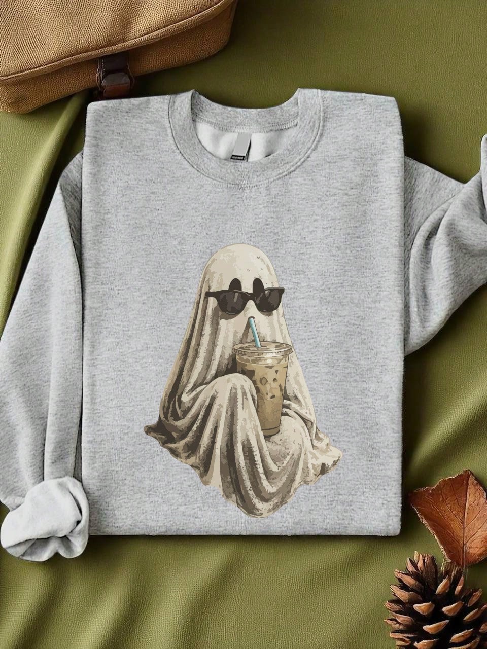 Ghost Drinking Coffee Unisex Sweatshirt