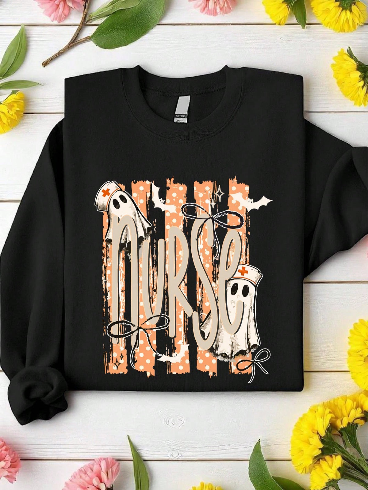 Halloween Nurse Ghost Sweatshirt