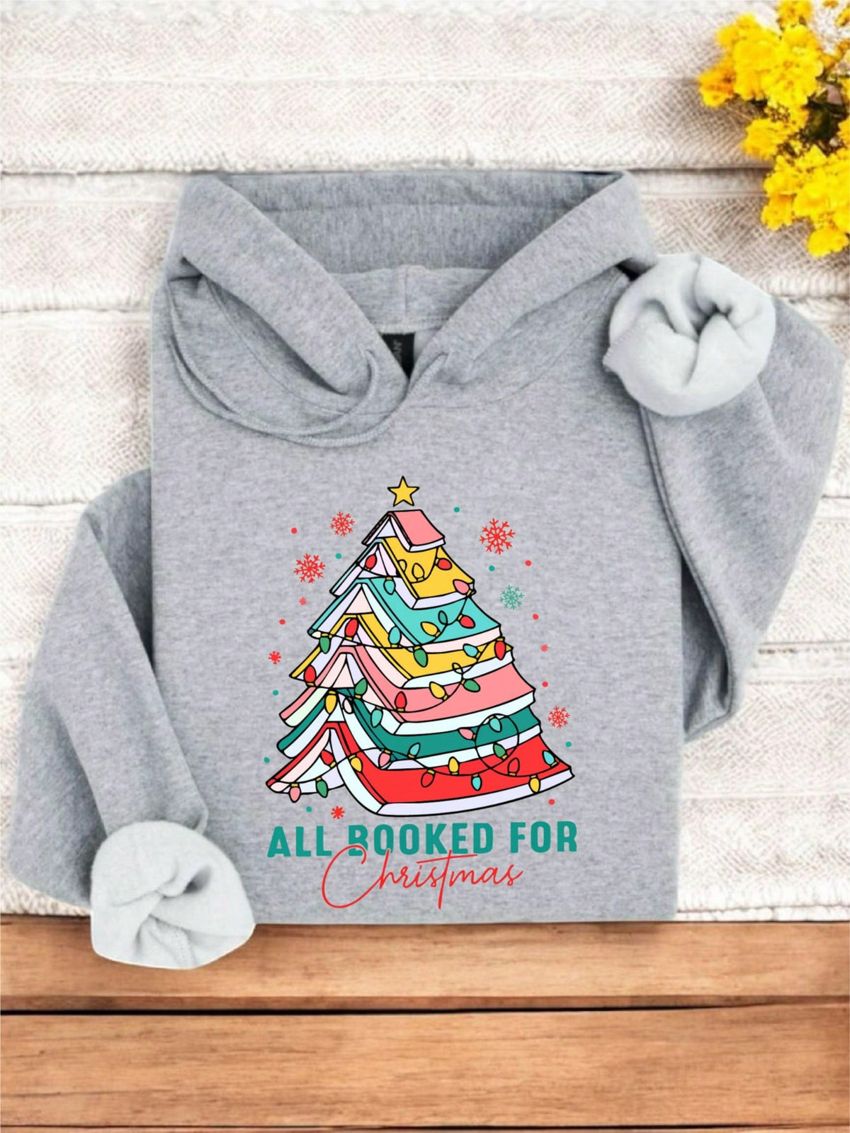 All Booked For Christmas Hoodie
