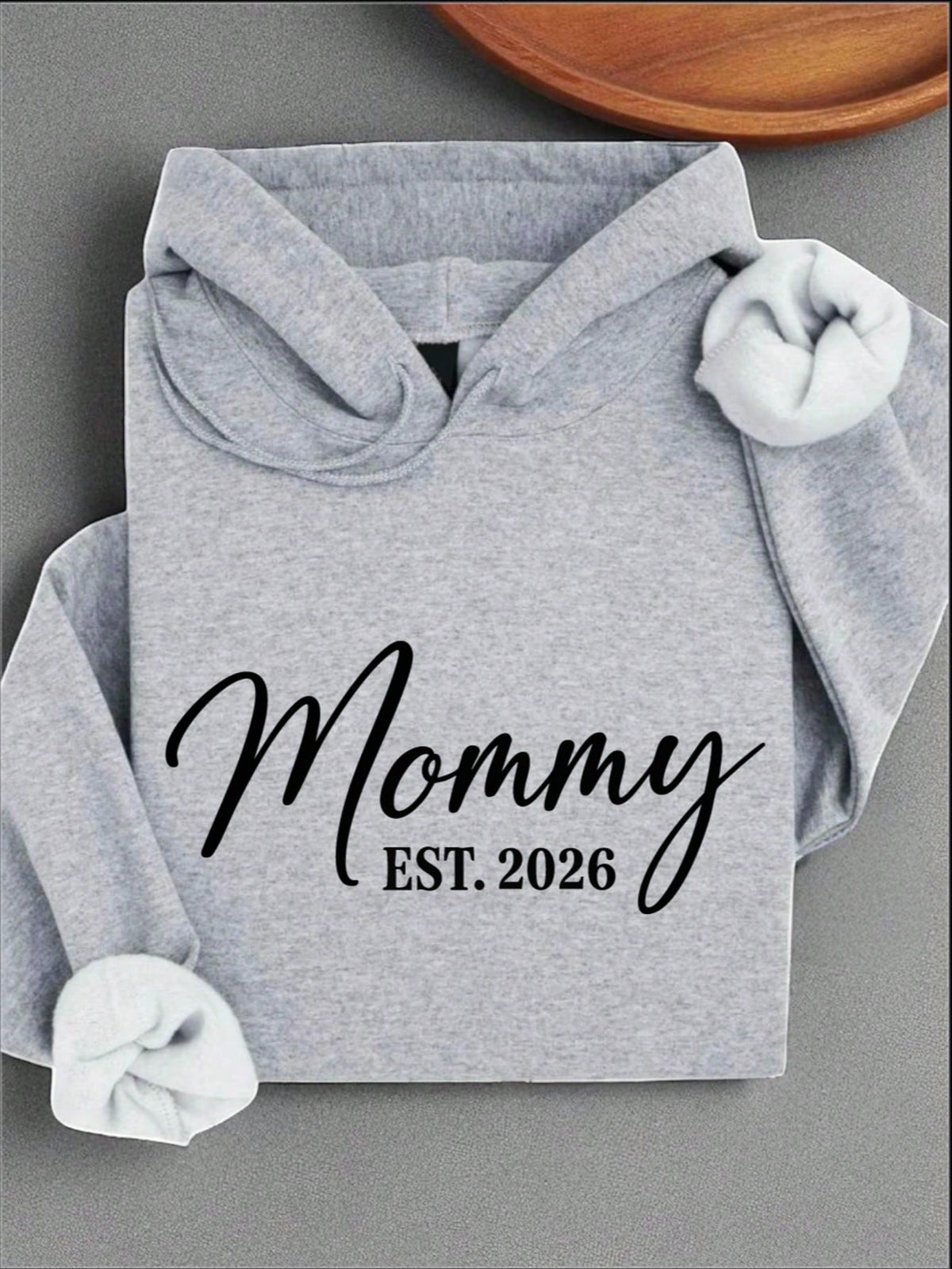 1PC Mommy Daddy Est. 2026 Unisex Hooded Hoodie