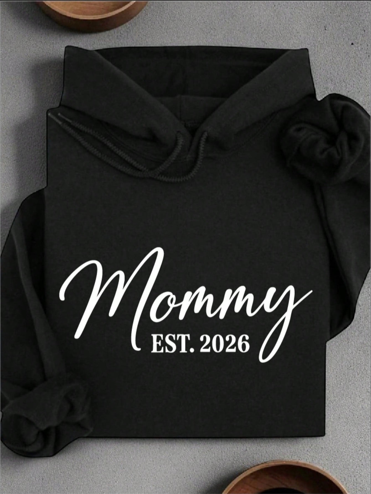 1PC Mommy Daddy Est. 2026 Unisex Hooded Hoodie