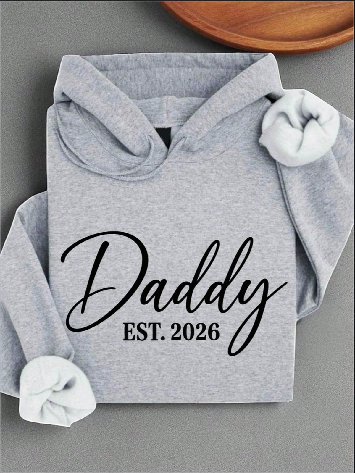 1PC Mommy Daddy Est. 2026 Unisex Hooded Hoodie