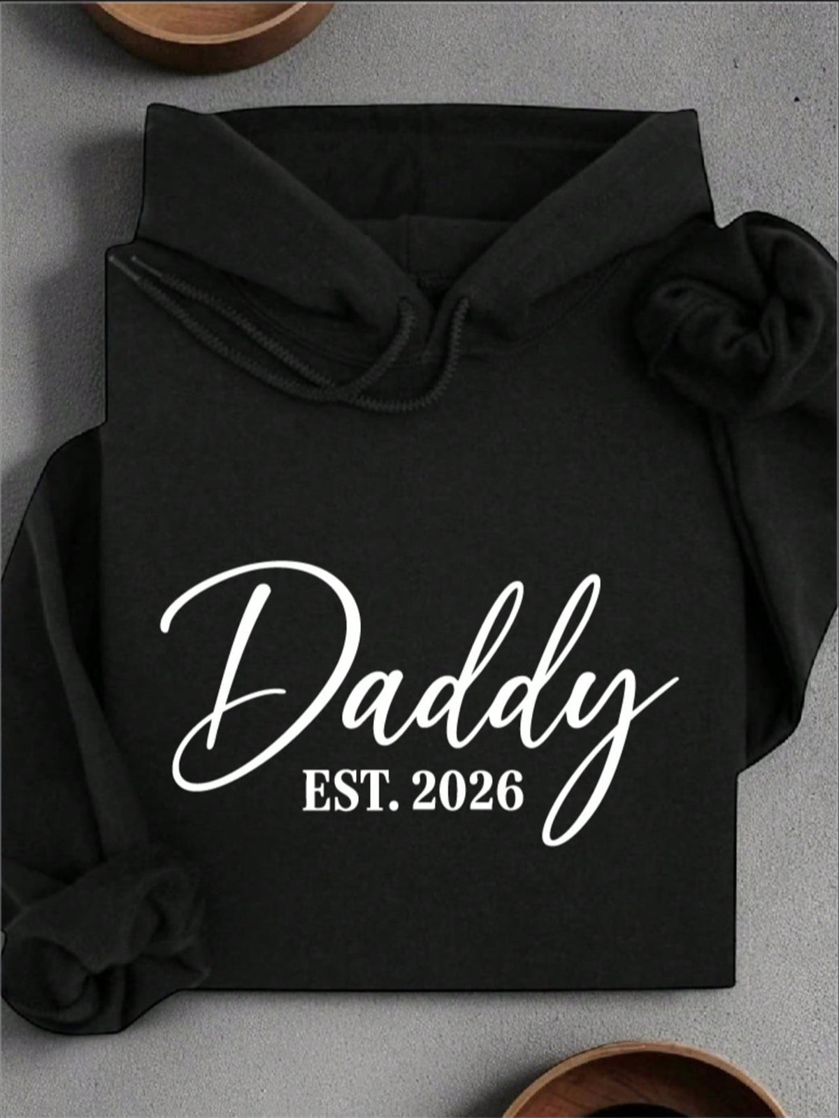1PC Mommy Daddy Est. 2026 Unisex Hooded Hoodie