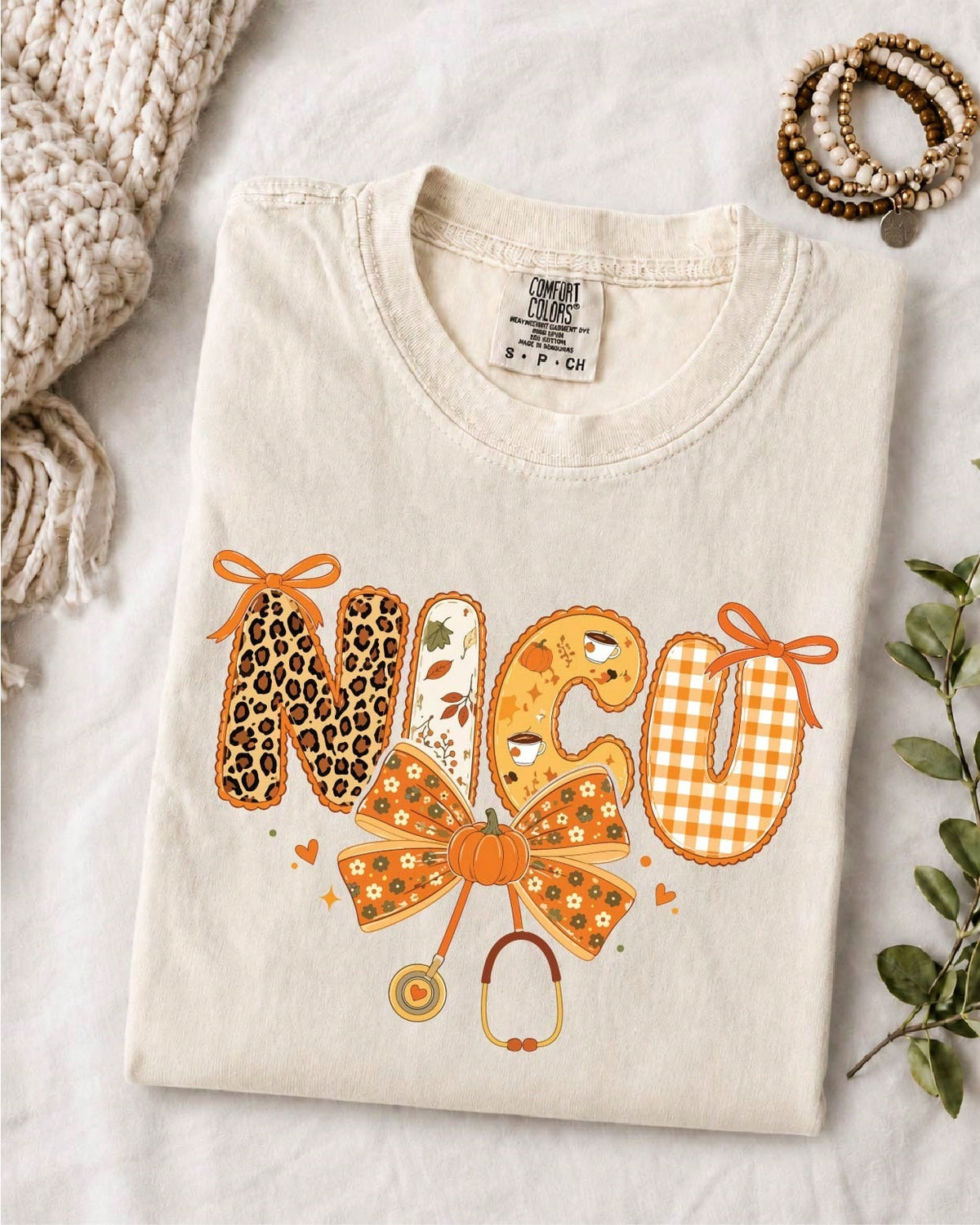Nurse Pumpkin Bow T-Shirt
