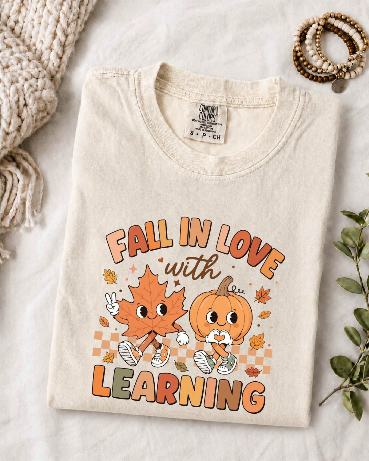 Fall In Love With Learning Teacher T-Shirt