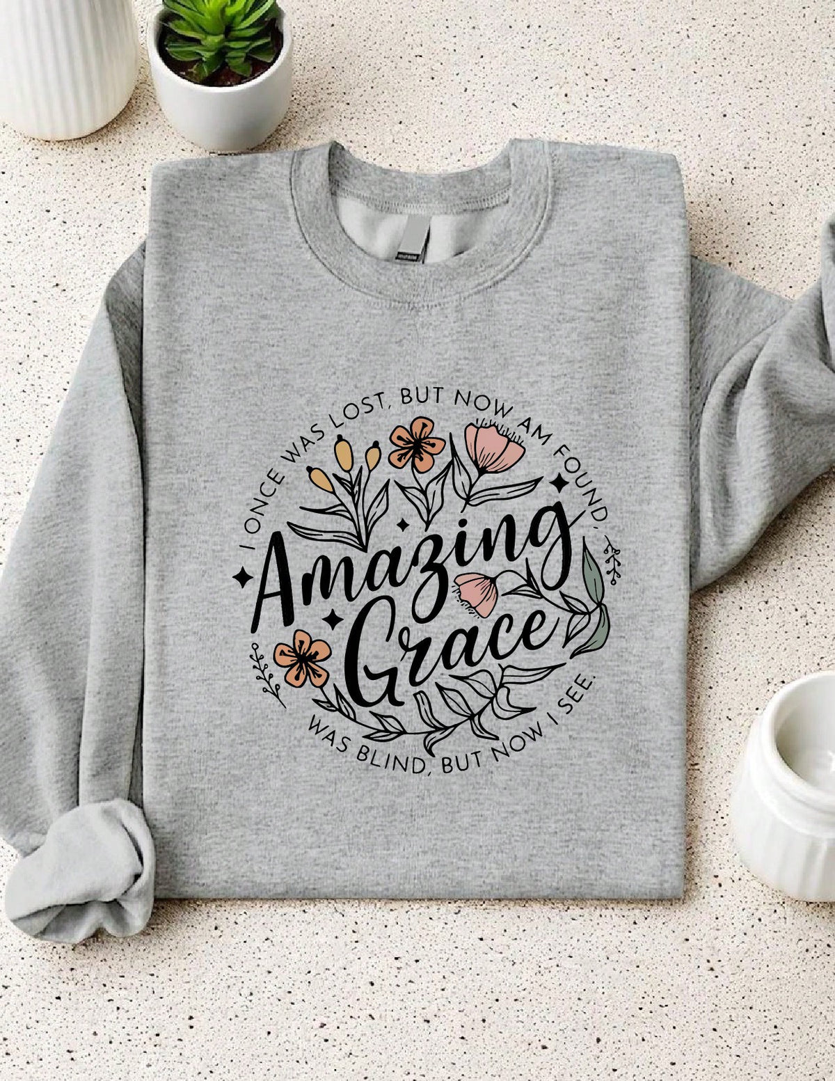 Amazing Grace Christian (DTF Graphic Print) Sweatshirt