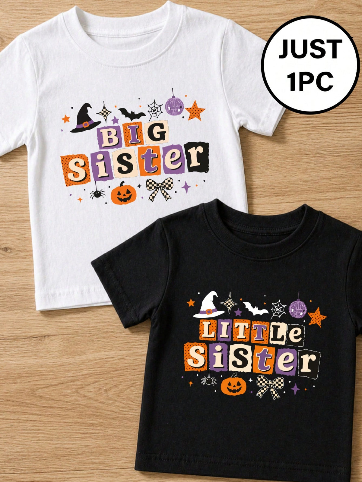 1PC Big Or Little Sister T-Shirt