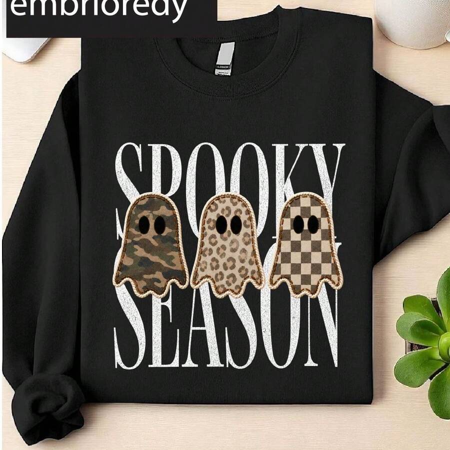 Spooky Season Ghost (DTF Graphic Print) Sweatshirt