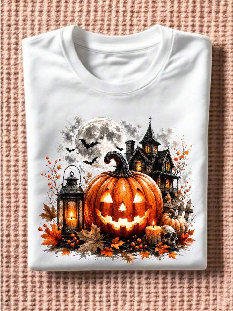 Vintage Halloween (DTF Graphic Print) T-Shirt