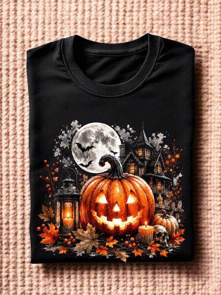 Vintage Halloween (DTF Graphic Print) T-Shirt