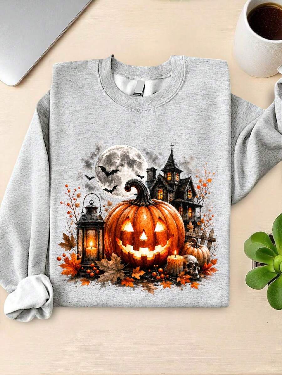 Vintage Halloween (DTF Graphic Print) Sweatshirt