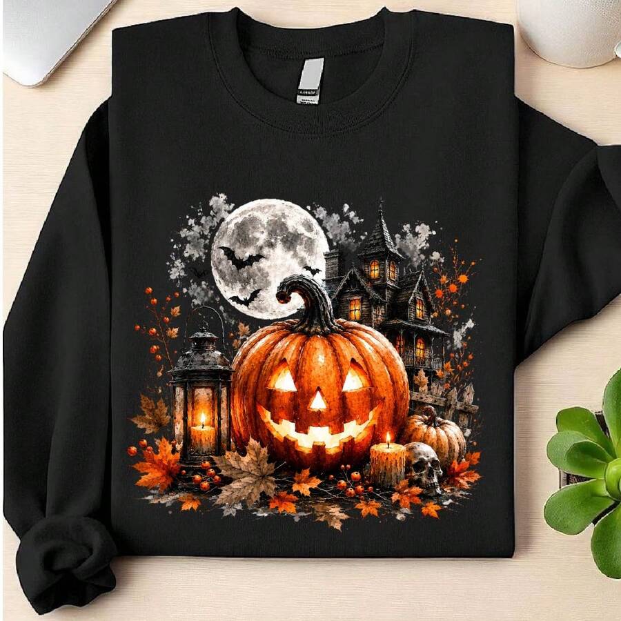 Vintage Halloween (DTF Graphic Print) Sweatshirt