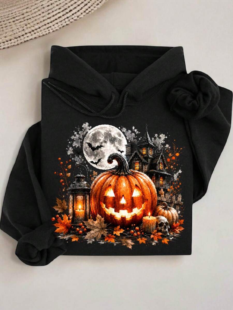 Vintage Halloween (DTF Graphic Print) Hoodie