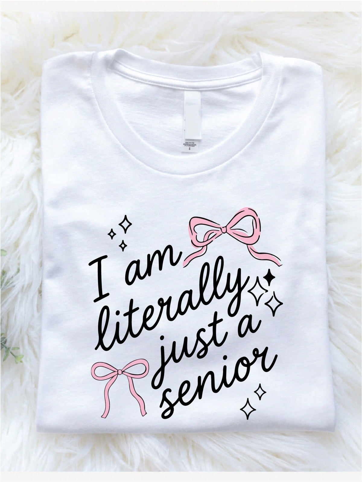 Pink Bow Senior T-Shirt