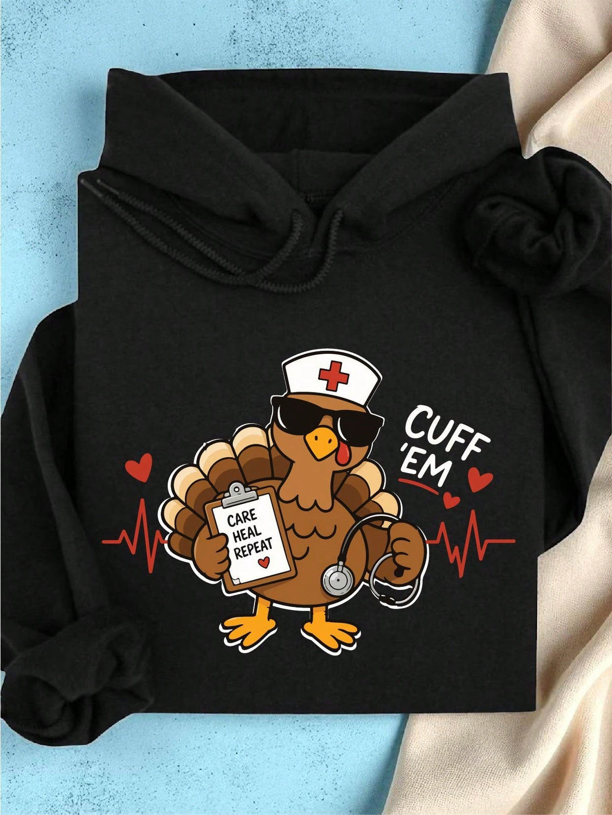 Turkey Nurse Thanksgiving Hoodie