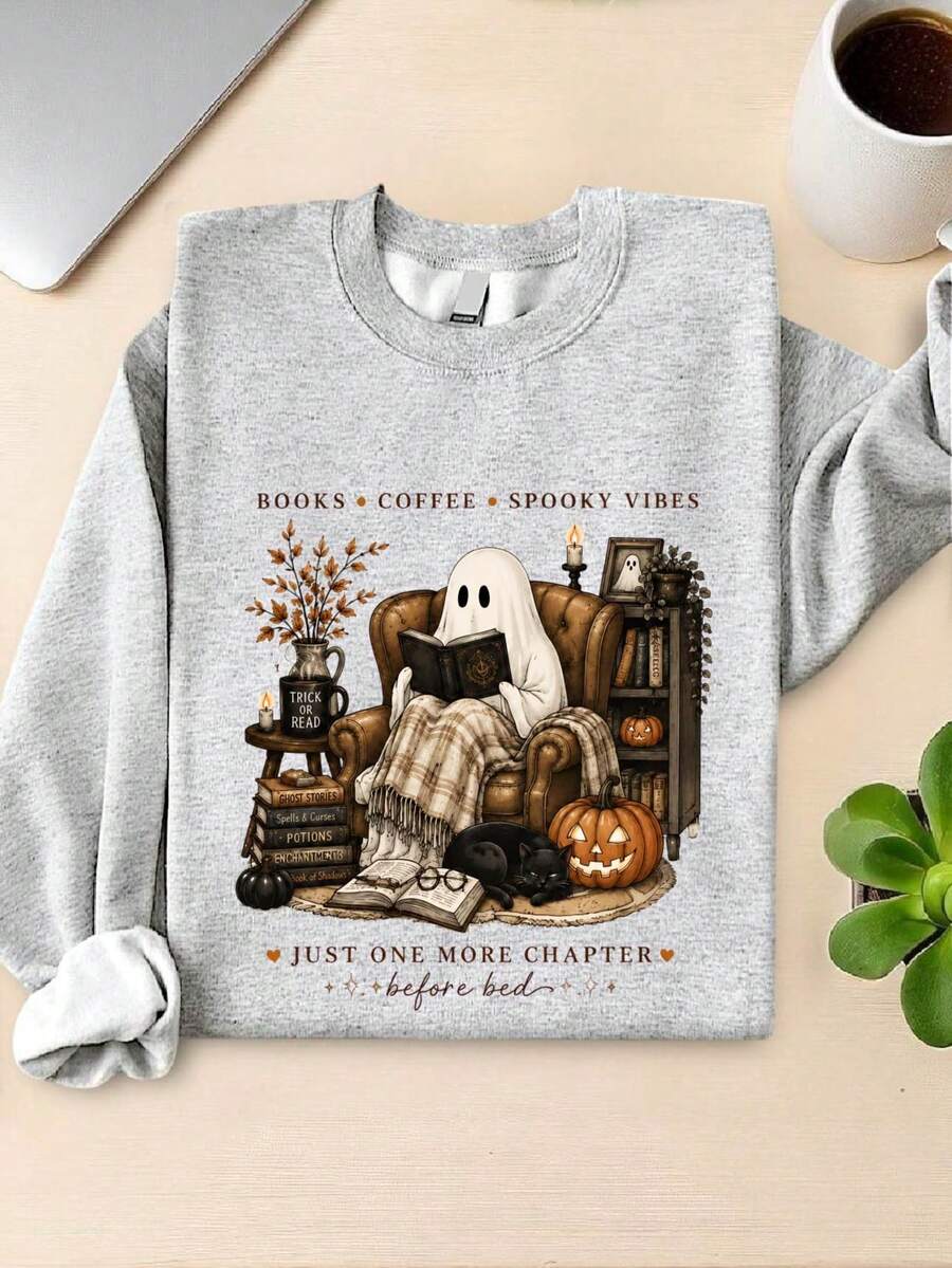 Ghost Reading Sweatshirt