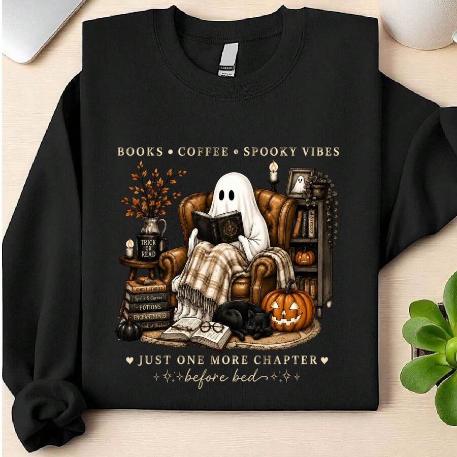 Ghost Reading Sweatshirt