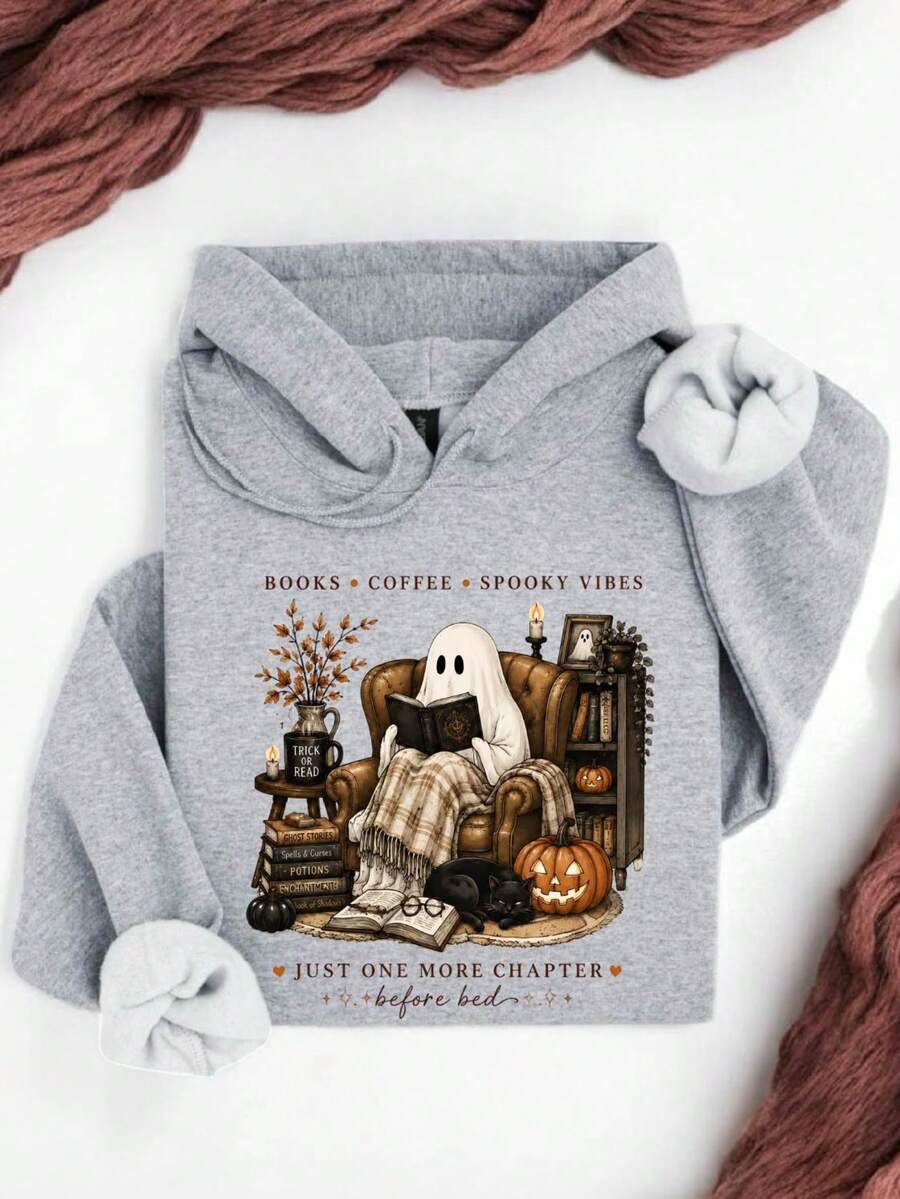 Ghost Reading Hoodie