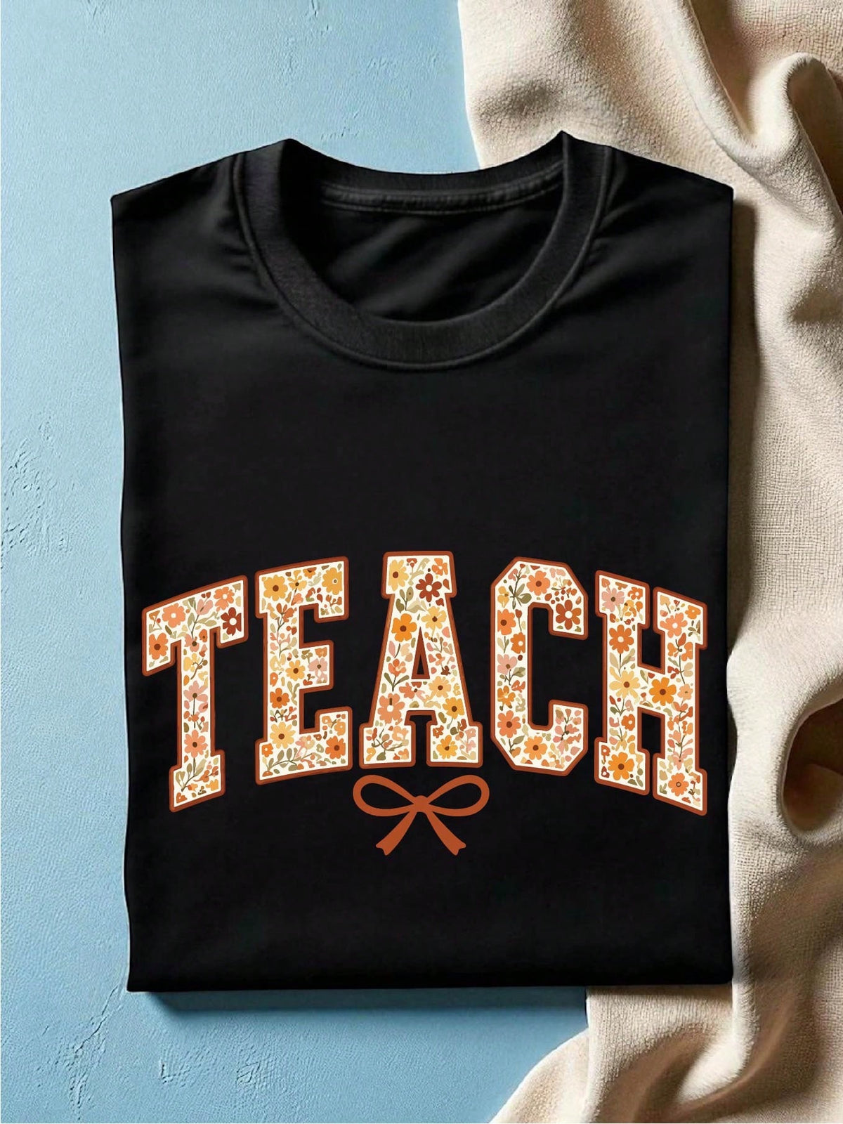 Floral Teach T-Shirt