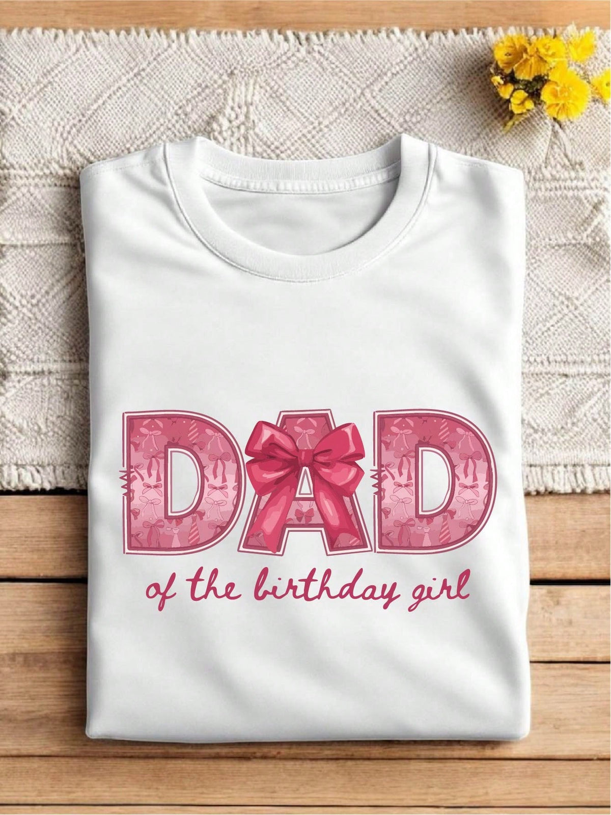 1PC Coquette Mom & Dad Of The Birthday Girl T-Shirt
