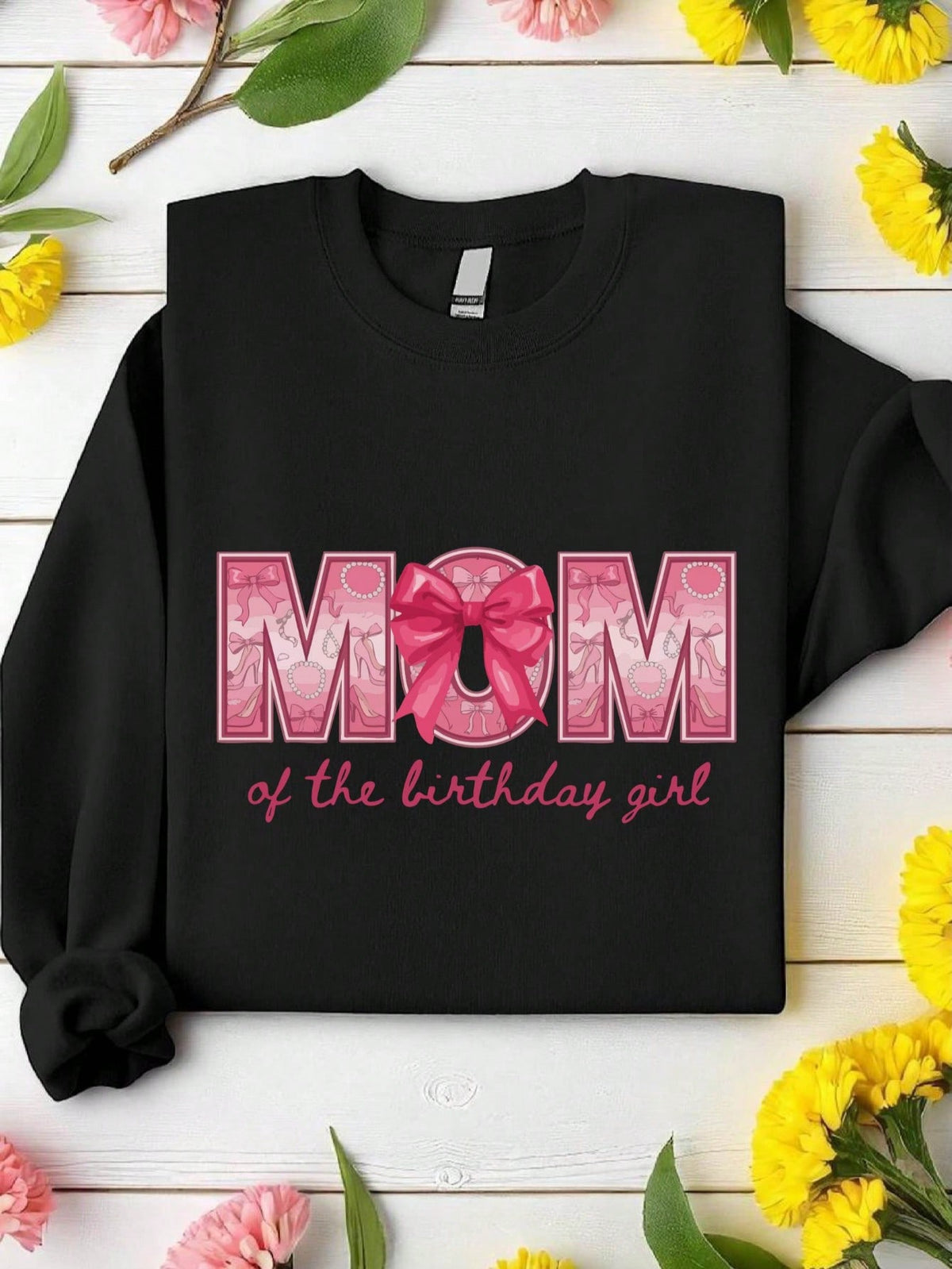 1PC Coquette Mom & Dad Of The Birthday Girl Sweatshirt
