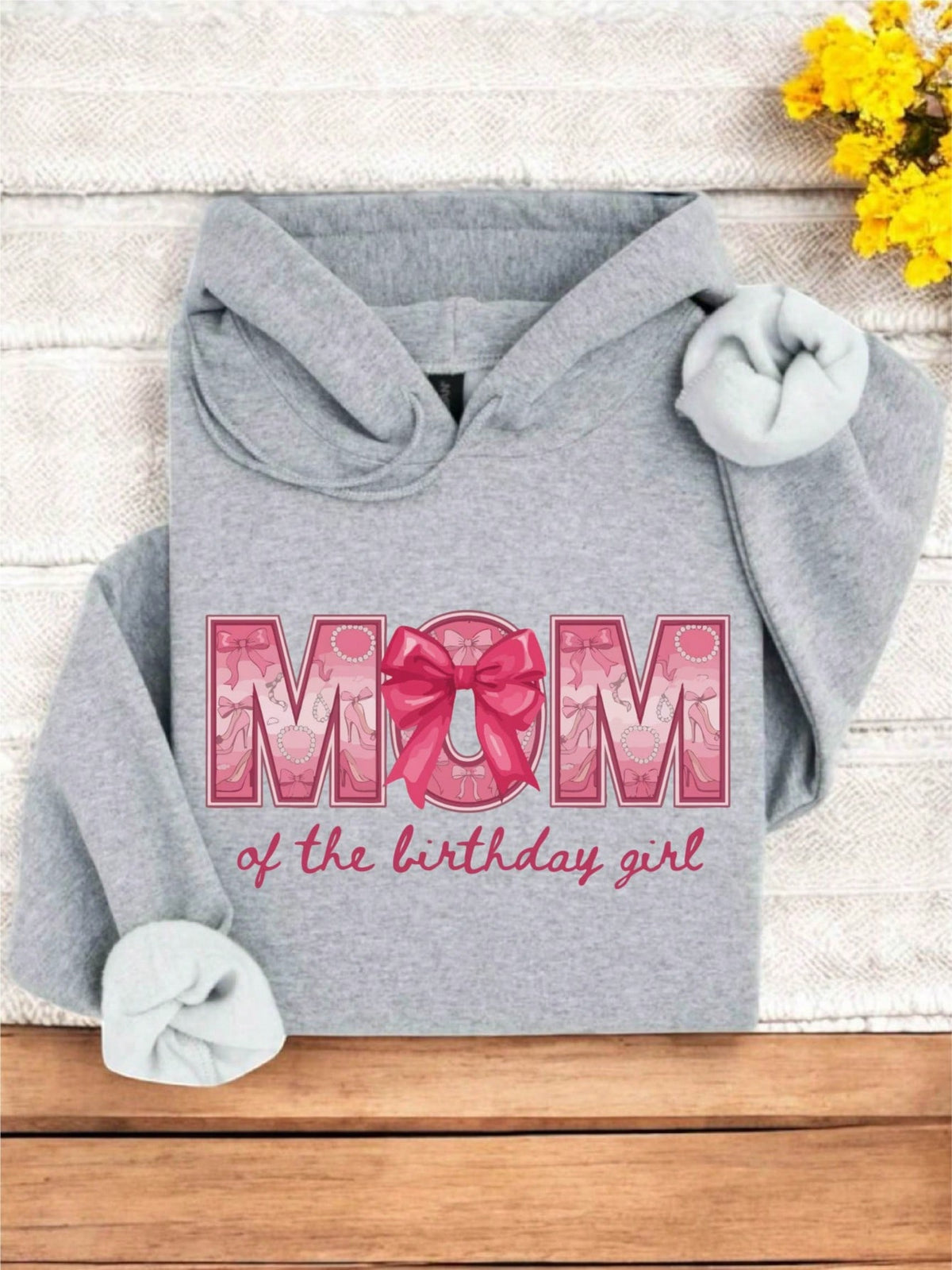 1PC Coquette Mom & Dad Of The Birthday Girl Hoodie