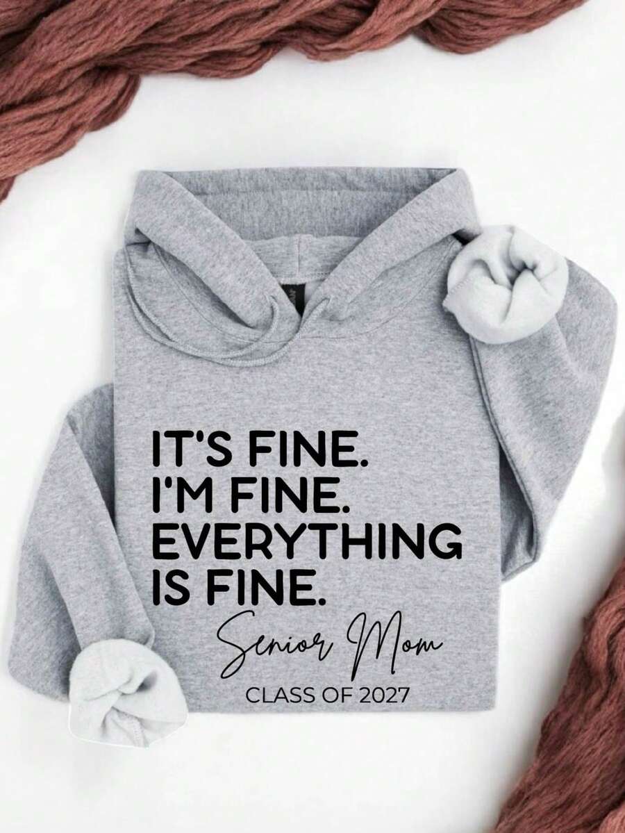 Senior Mom Class Of 2027 Hoodie