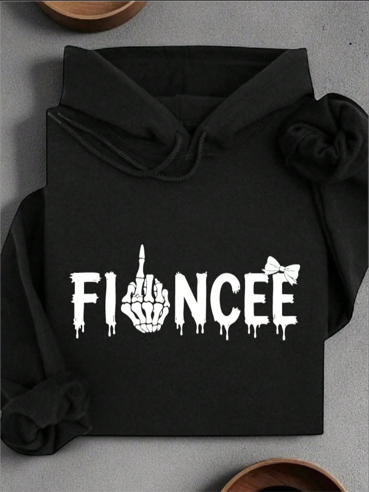 1PC Skull Fiancée And Fiancé Unisex Hoodie