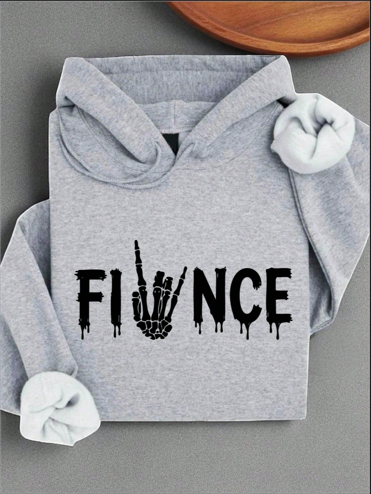 1PC Skull Fiancée And Fiancé Unisex Hoodie