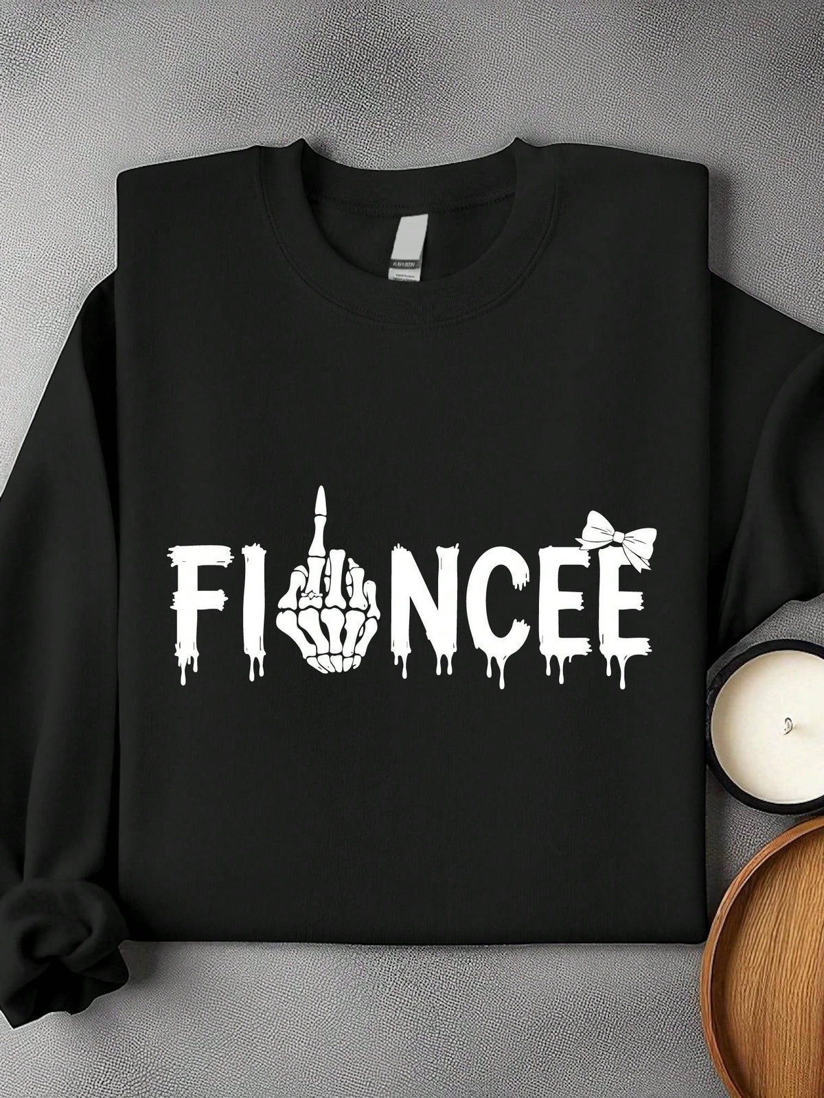 1PC Skull Fiancée And Fiancé Swearshirt Sweatshirt