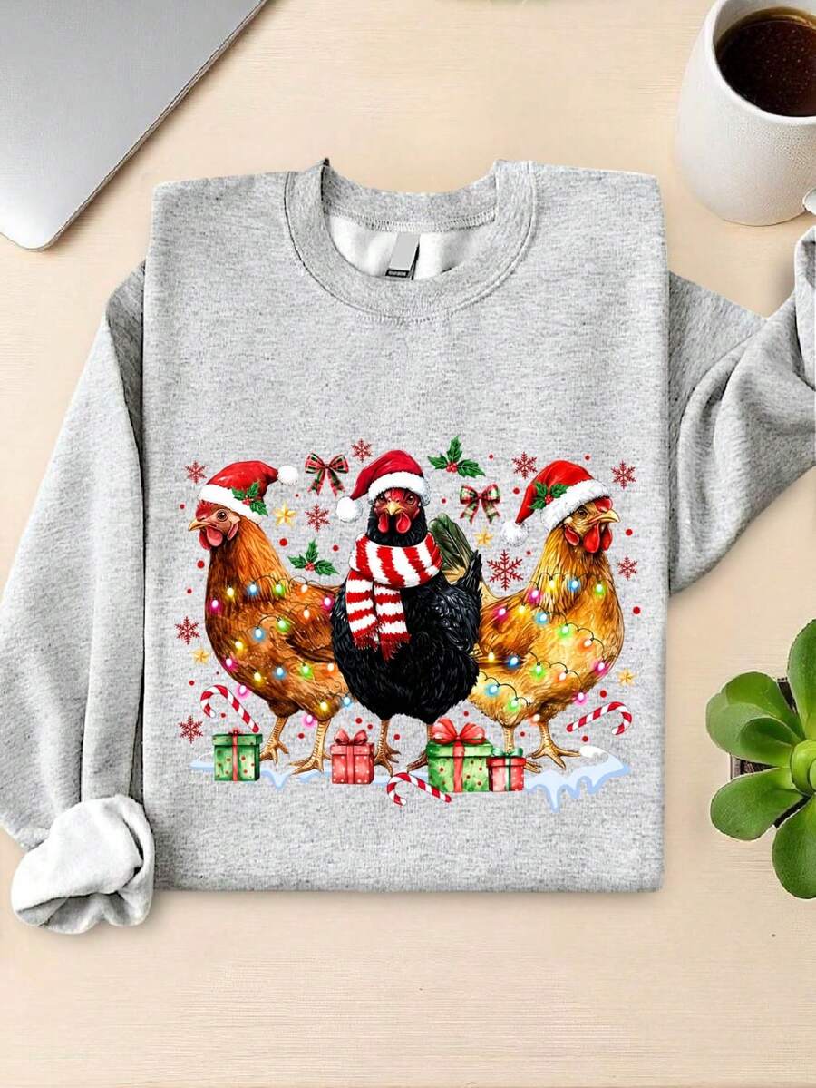 Christmas Chicken Sweatshirt