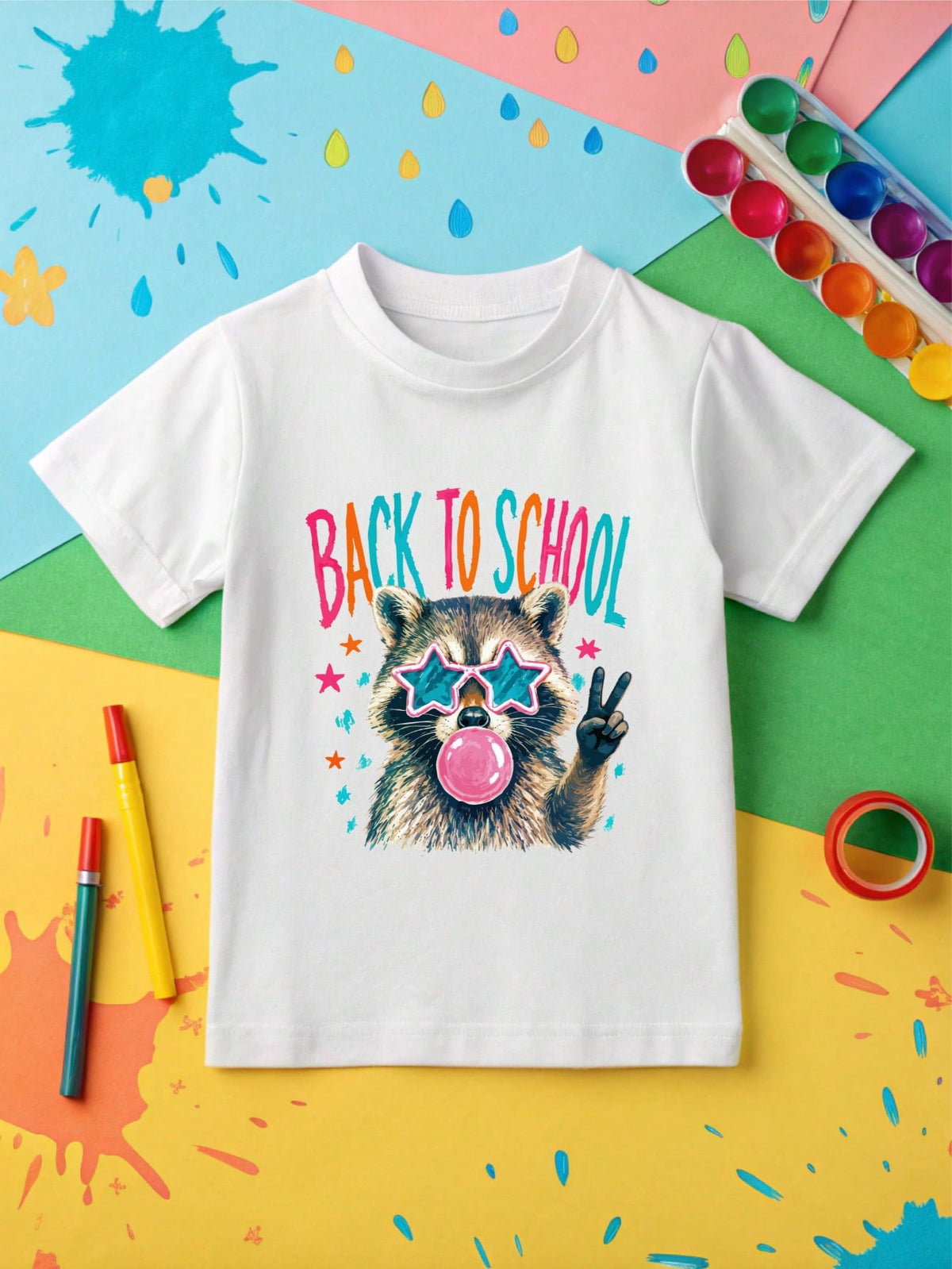 Back To School Raccoon Bodysuit