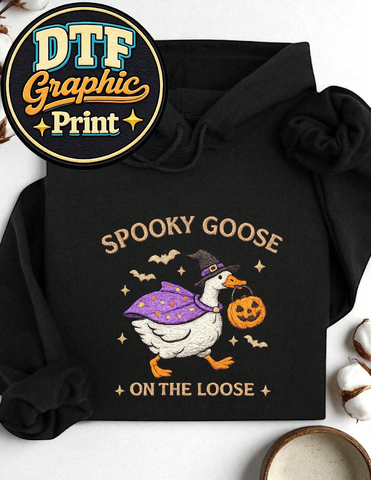 Spooky Goose (DTF Graphic Print) Hoodie