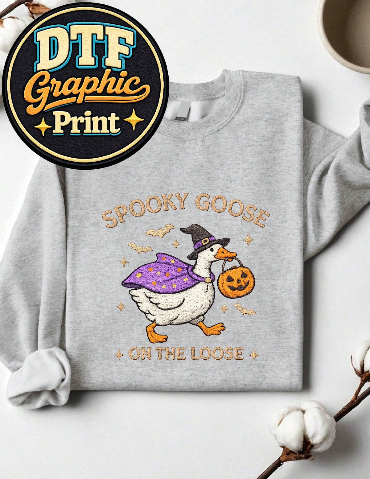 Spooky Goose (DTF Graphic Print) Sweatshirt