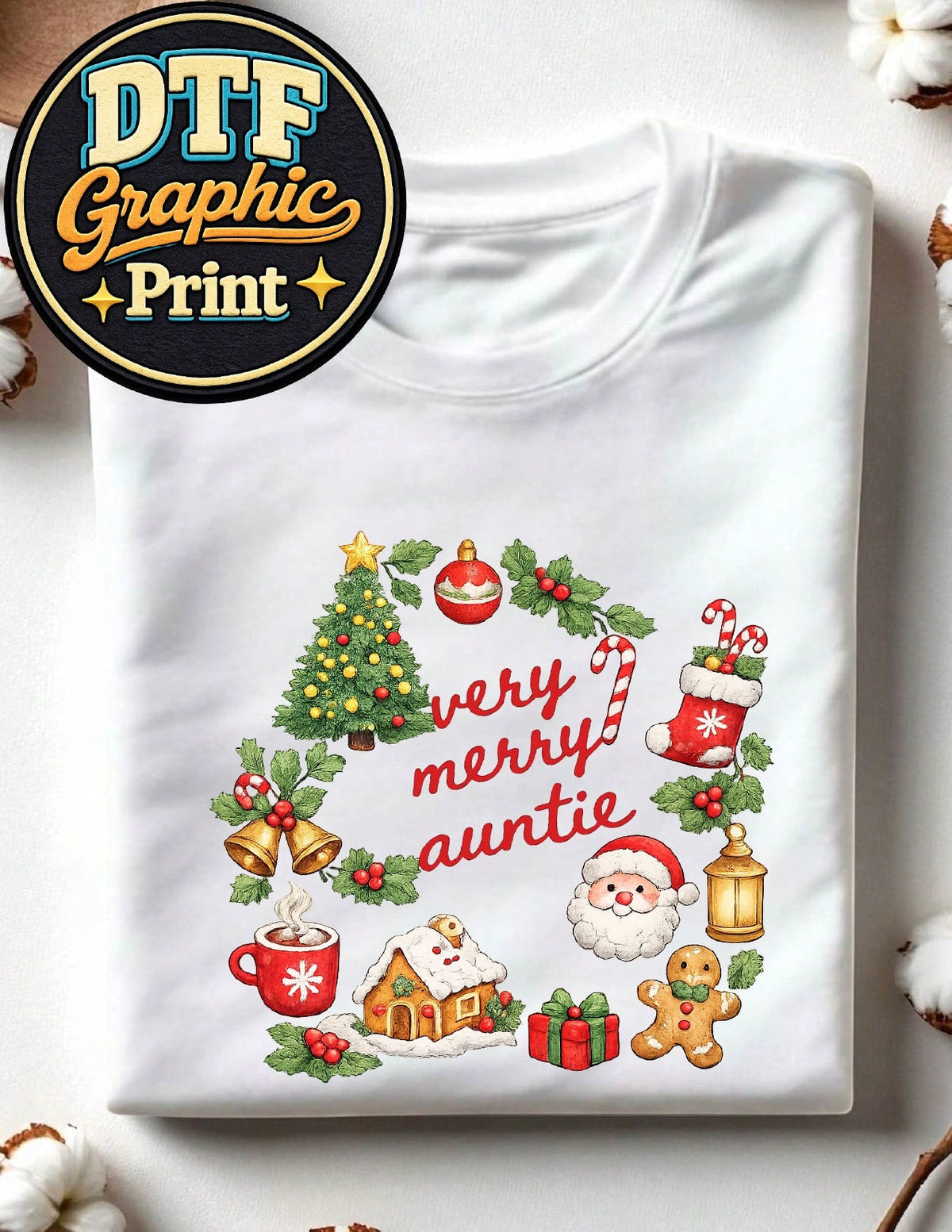 Very Merry Auntie T-Shirt