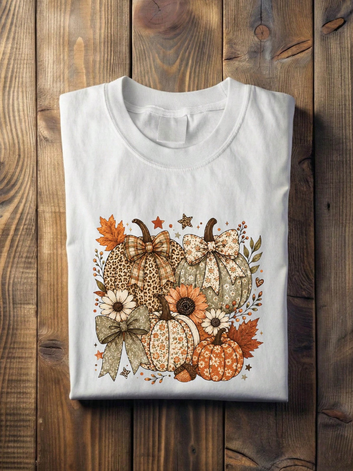 Coquette Pumpkin Bow T-Shirt