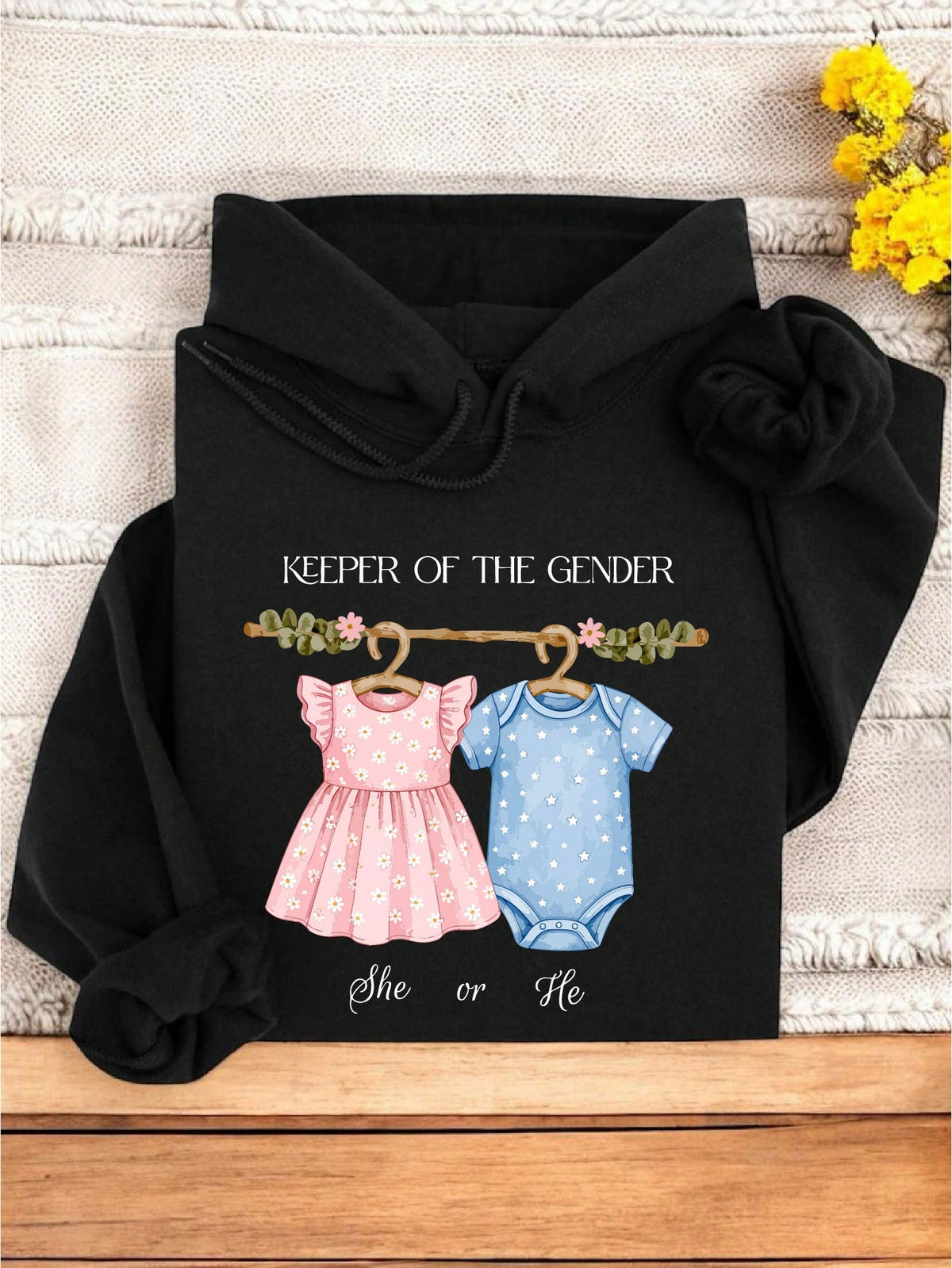 Retro Keeper Of The Gender Hoodie