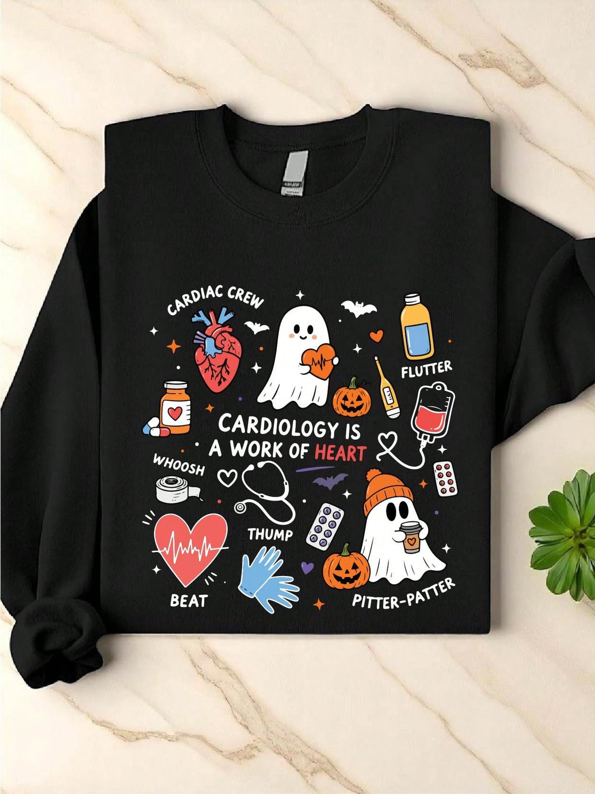 Cardiology Nurse Halloween Sweatshirt