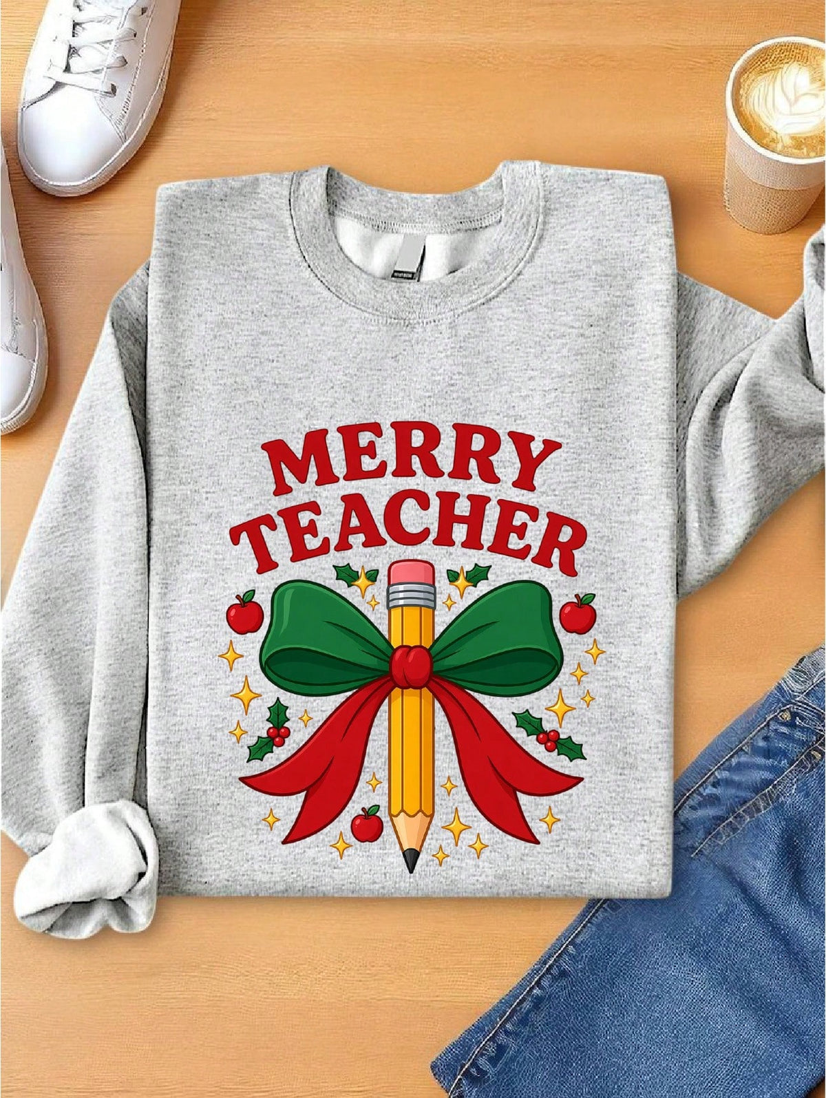 Merry Teacher Sweatshirt
