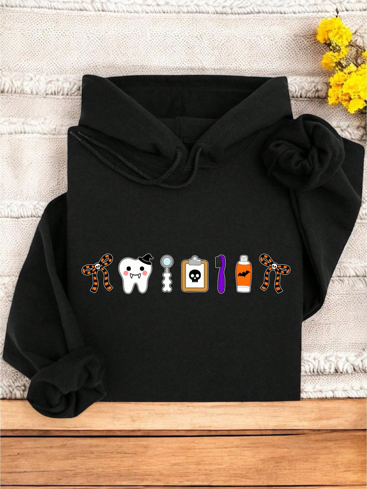 Retro Halloween Dentist Hoodie