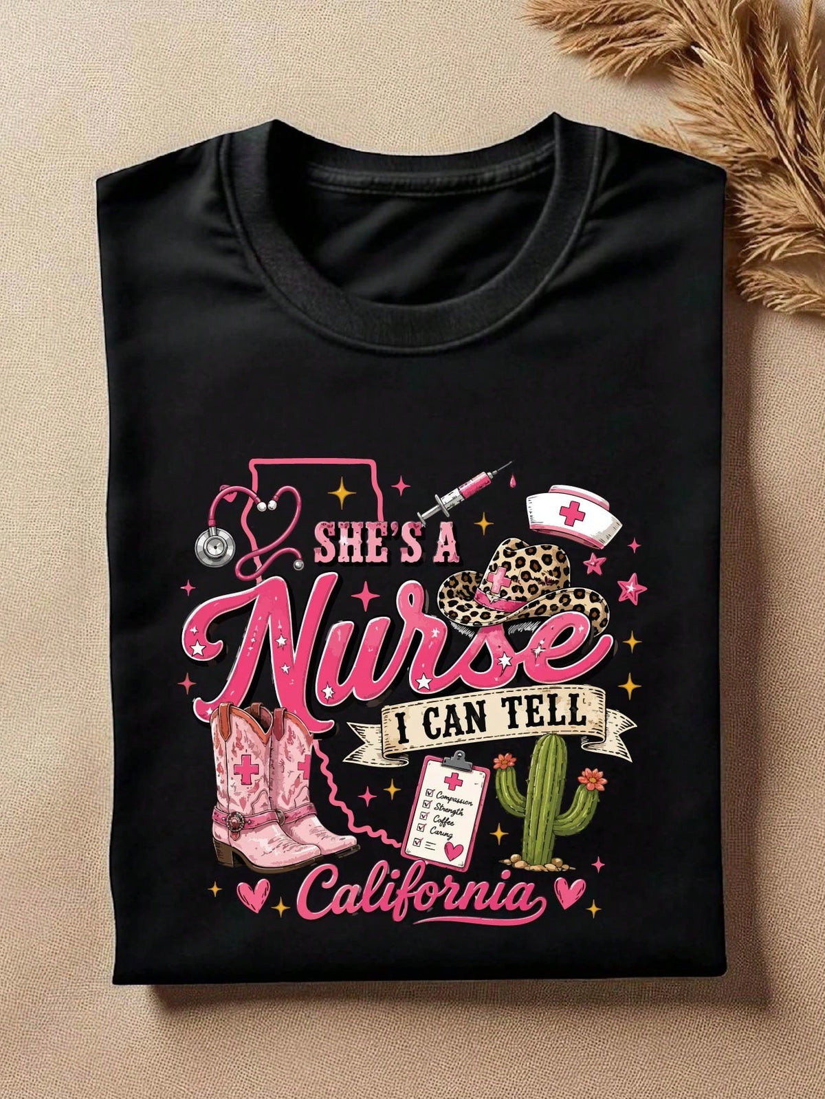She's A Nurse I Can Tell California T-Shirt