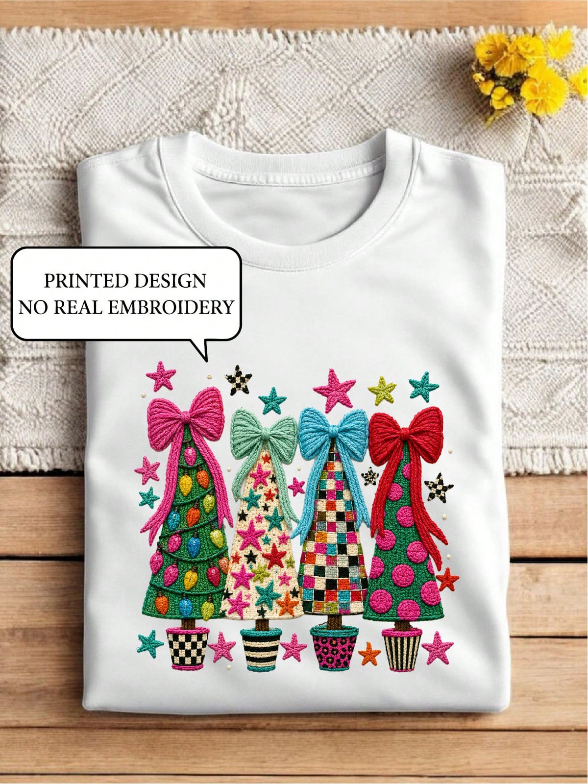 Whimsical Christmas Tree (DTF Graphic Print) T-Shirt